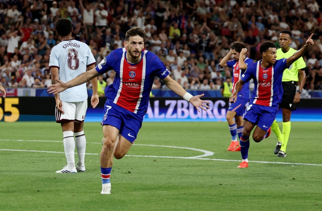 Desire Doue ghi b&agrave;n thắng g&acirc;y tranh c&atilde;i, PSG hạ Aston Villa: Bảo vệ th&agrave;nh c&ocirc;ng Si&ecirc;u c&uacute;p ch&acirc;u &Acirc;u- Ảnh 3.