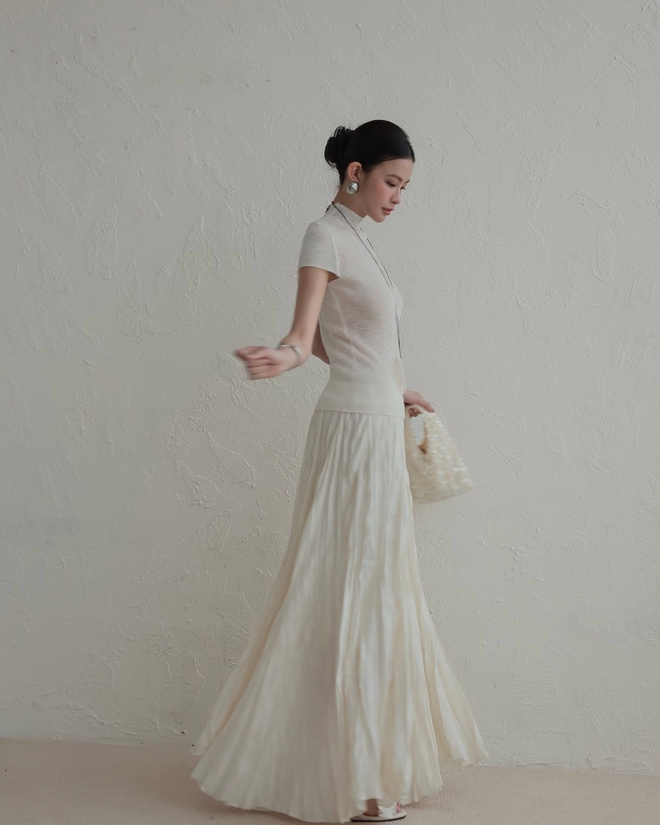 &Aacute;o cổ cao 'nịnh d&aacute;ng', cho bản phối ng&agrave;y chuyển m&ugrave;a th&ecirc;m tinh tế, cao sang- Ảnh 8.