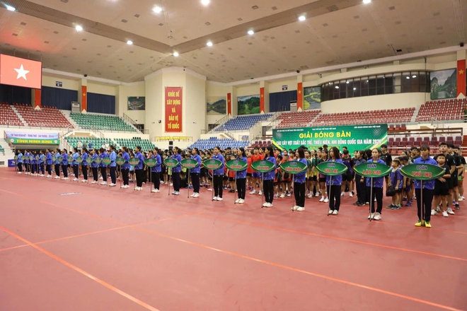 Khai mạc giải bóng bàn các cây vợt xuất sắc trẻ, thiếu niên, nhi đồng quốc gia- Ảnh 7.