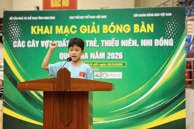 Khai mạc giải bóng bàn các cây vợt xuất sắc trẻ, thiếu niên, nhi đồng quốc gia- Ảnh 8.