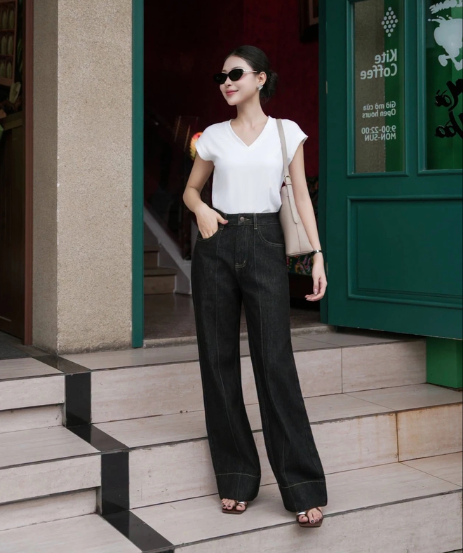 Quần ống rộng, điểm nhấn thanh lịch v&agrave; thoải m&aacute;i của tủ đồ c&ocirc;ng sở hiện đại- Ảnh 9.