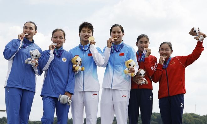 Bảng xếp hạng huy chương ASIAD ngày 25.9: Việt Nam rơi khỏi tốp 20, Trung Quốc hơn Nhật Bản 70 HCV- Ảnh 3.