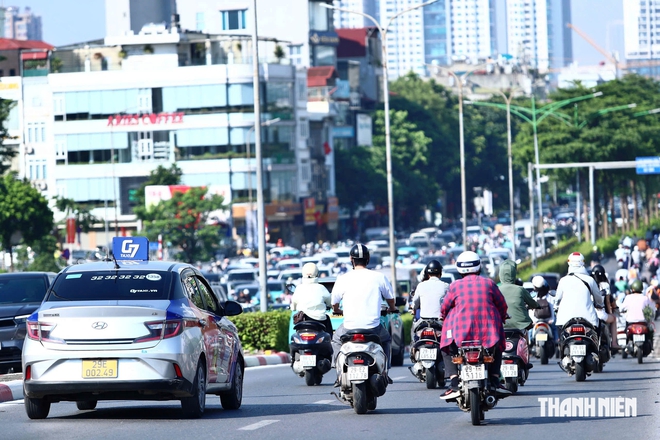 Các trục hướng tâm Hà Nội ùn tắc nghiêm trọng- Ảnh 9.