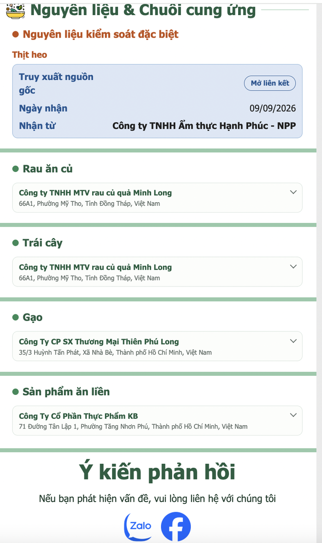 TP.HCM: Quét mã QR hiện ra hình bữa ăn bán trú, công ty, nguồn gốc thực phẩm - Ảnh 5.