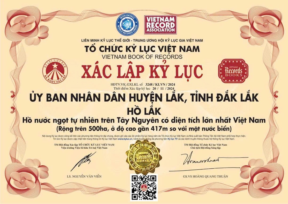 Hồ Lắk là hồ nước ngọt tự nhiên lớn nhất Việt Nam?- Ảnh 2.