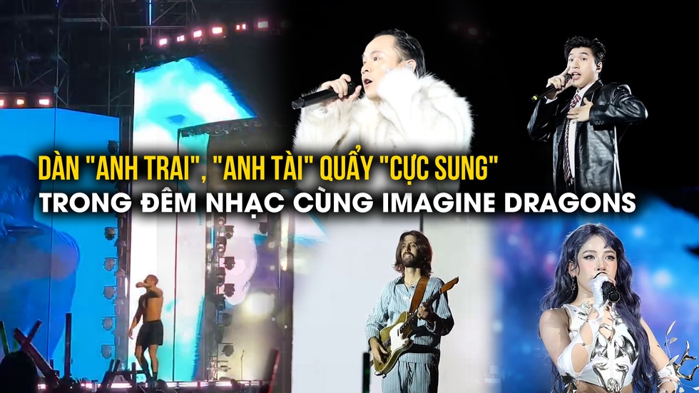 Dàn 'anh trai', 'anh tài' quẩy 'cực sung' trong đêm nhạc cùng Imagine Dragons- Ảnh 1.