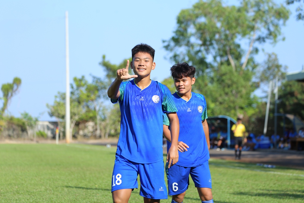 Nguyễn Lê Quang Khôi ghi 8 bàn cho đội U.17 Bà Rịa - Vũng Tàu