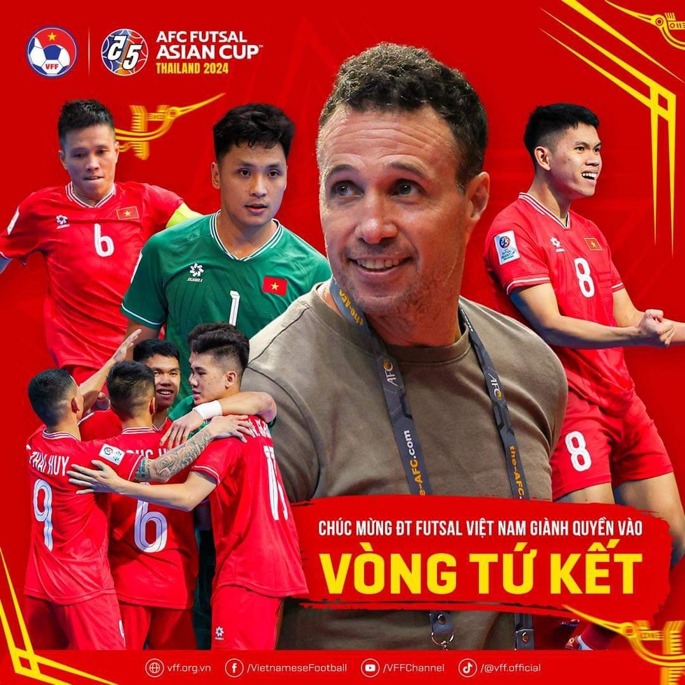 VCK futsal châu Á 2024, Việt Nam 1-2 Thái Lan: Vào tứ kết với vị trí nhì bảng- Ảnh 1.