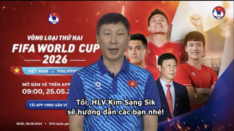HLV Kim Sang-sik đích thân hướng dẫn mua vé online trận đội tuyển Việt Nam đấu Philippines- Ảnh 3.