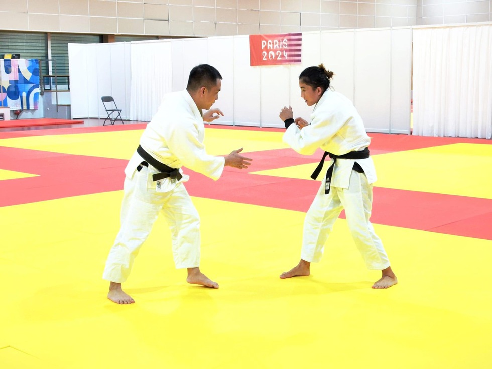 Võ sĩ judo Hoàng Thị Tình đối đầu VĐV người Tunisia ở vòng đầu: Khó khăn- Ảnh 1.