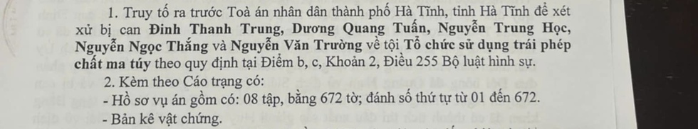 Xét xử 5 cầu thủ CLB Hà Tĩnh do sử dụng ma túy: Đinh Thanh Trung chủ mưu- Ảnh 3.