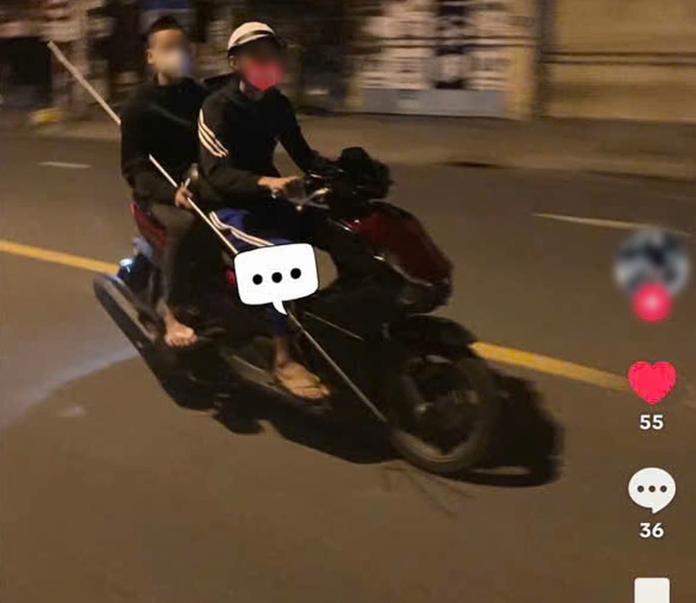 Đà Nẵng: Truy xét nhanh nhóm thiếu niên mang hung khí quay clip 'khoe' mạng xã hội- Ảnh 2.