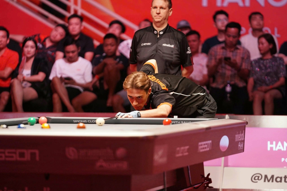 Cơ thủ Pijus Labutis xuất sắc đăng quang giải pool 9 bóng, Dương Quốc Hoàng nhận tin cực vui- Ảnh 3. Cơ thủ Pijus Labutis xuất sắc đăng quang giải pool 9 bóng, Dương Quốc Hoàng nhận tin cực vui- Ảnh 3.