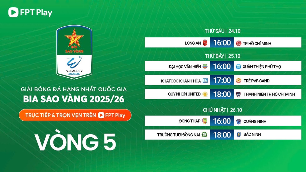 Lịch thi đấu giải hạng nhất: …