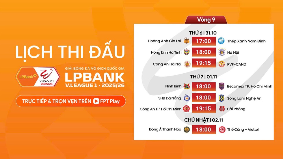 Lịch thi đấu V-League hôm nay: Cơ hội vàng cho HAGL quật khởi, Ninh Bình khẳng định vị thế
- Ảnh 2. Lịch thi đấu V-League hôm nay: Cơ hội vàng cho HAGL quật khởi, Ninh Bình khẳng định vị thế
- Ảnh 2.