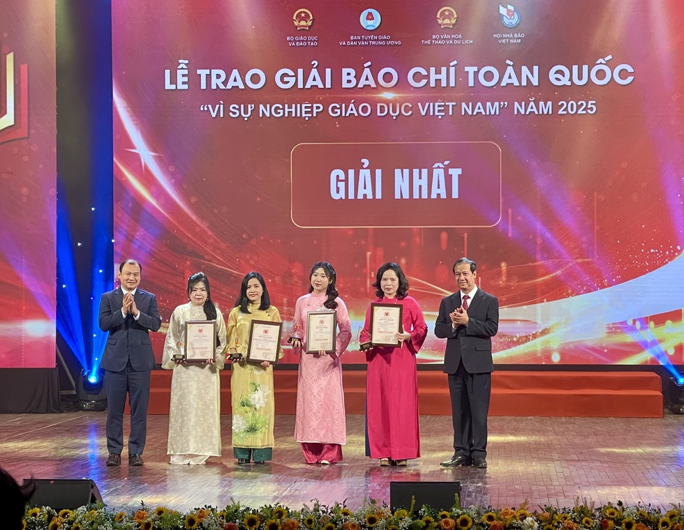 Báo Thanh Niên đạt giải ba trong giải Báo chí vì sự nghiệp giáo dục Việt Nam - Ảnh 1.