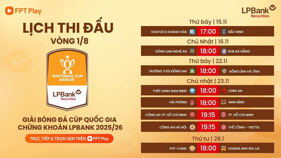 Lịch thi đấu C&uacute;p quốc gia mới nhất: Đội của cố vấn Park Hang-seo mở m&agrave;n loạt trận thư h&ugrave;ng- Ảnh 1.