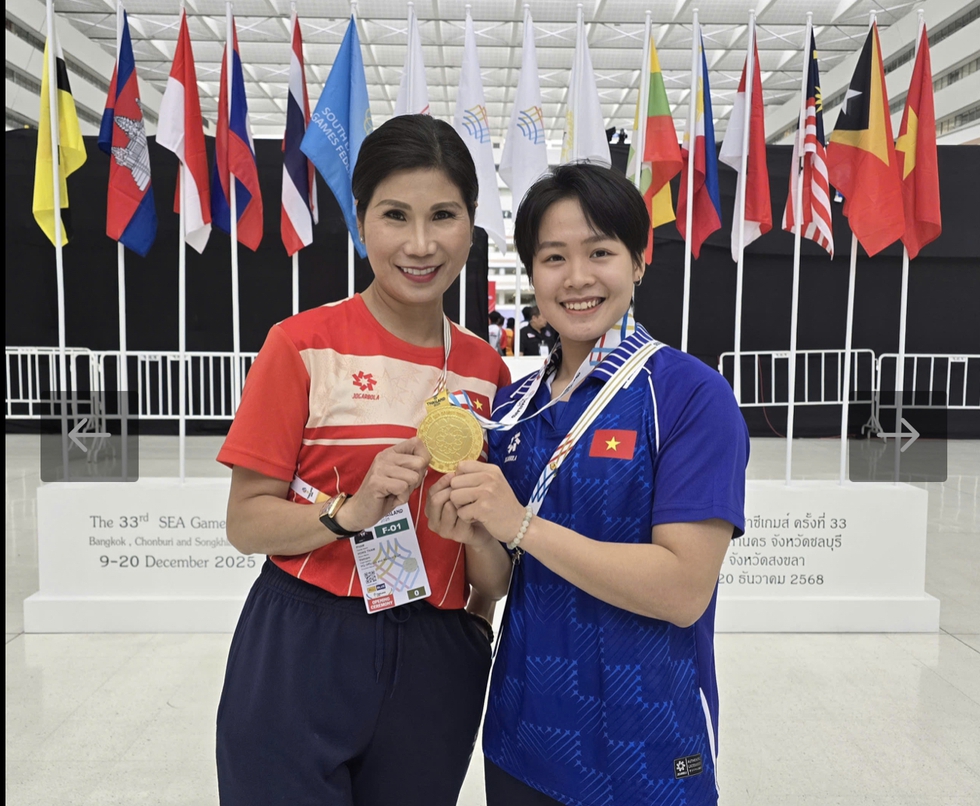Trịnh Thu Vinh v&agrave; Nguyễn Ngọc Tr&acirc;m v&agrave;o bi&ecirc;n chế ng&agrave;nh c&ocirc;ng an sau SEA Games 33- Ảnh 2.