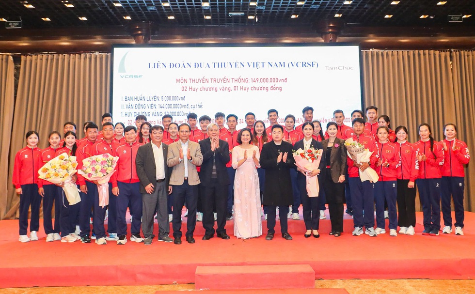 Đua thuyền Việt Nam xuất sắc vượt bậc tại SEA Games 33, được trao thưởng lớn- Ảnh 1.