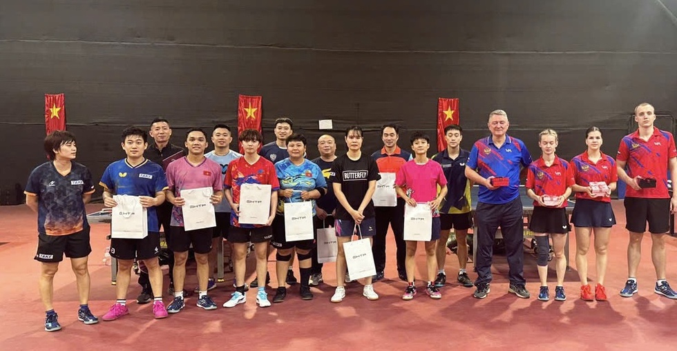 Đội tuyển bóng bàn Nga 'chạm trán' bóng bàn Việt Nam ngay tại Hà Nội, quà quý trước SEA Games- Ảnh 1. Đội tuyển bóng bàn Nga 'chạm trán' bóng bàn Việt Nam ngay tại Hà Nội, quà quý trước SEA Games- Ảnh 1.