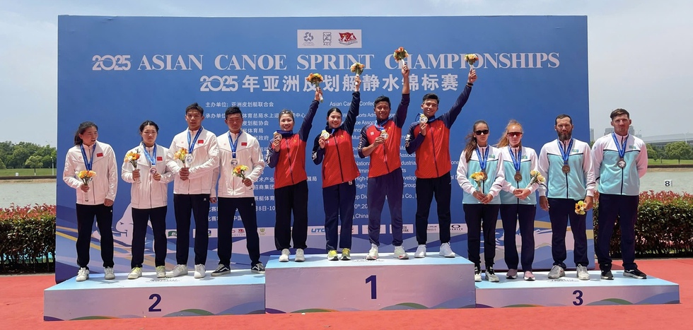Đua thuyền Việt Nam xuất sắc gi&agrave;nh HCV ch&acirc;u &Aacute;, thắng chủ nh&agrave; Trung Quốc rất mạnh- Ảnh 2.