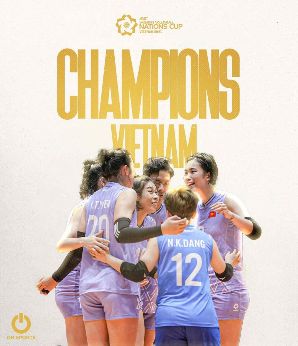 Bích Tuyền bùng nổ rực rỡ, đội tuyển bóng chuyền nữ Việt Nam vô địch AVC Nations Cup 2025- Ảnh 3. Bích Tuyền bùng nổ rực rỡ, đội tuyển bóng chuyền nữ Việt Nam vô địch AVC Nations Cup 2025- Ảnh 3.
