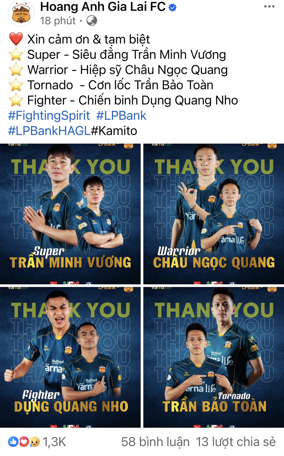 Minh Vương xúc động nghẹn ngào nói lý do chia tay HAGL, cảm ơn bầu Đức Minh Vương xúc động nghẹn ngào nói lý do chia tay HAGL, cảm ơn bầu Đức