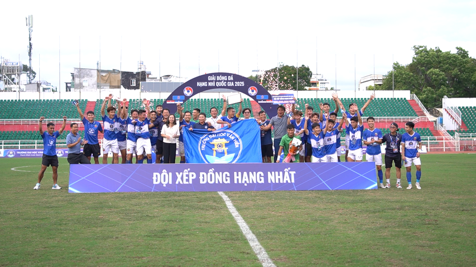 Lần đầu tiên có đội bóng của trường đại học thi đấu tại Giải hạng Nhất Quốc gia Lần đầu tiên có đội bóng của trường đại học thi đấu tại Giải hạng Nhất Quốc gia