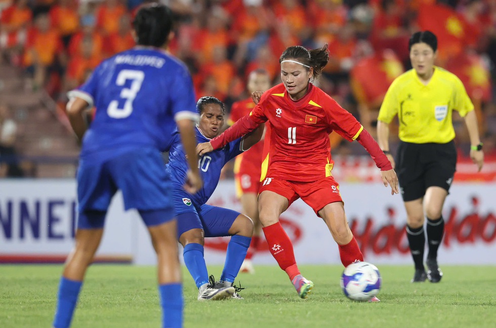 Tiền đạo trẻ của đội tuyển nữ Việt Nam ghi dấu ấn: Gương mặt cực thú vị- Ảnh 1.