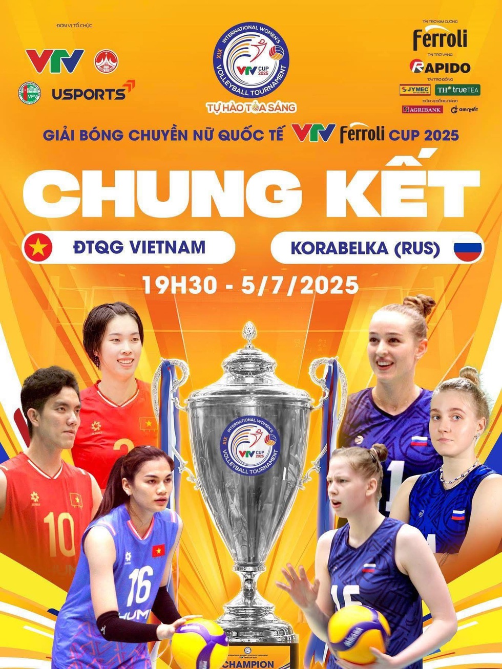 Lịch thi đấu Việt Nam-Nga h&ocirc;m nay: Chung kết 'trong mơ' giải b&oacute;ng chuyền nữ quốc tế VTV Cup- Ảnh 1.