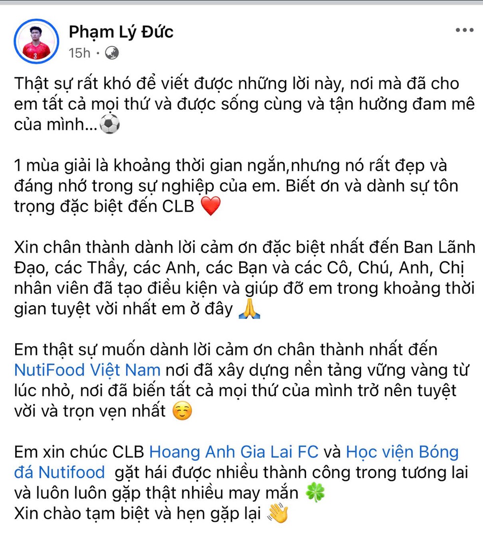 Trung vệ Lý Đức gia nhập CLB CAHN: Chương mới cho nhà vô địch U.23 Đông Nam Á- Ảnh 1. Trung vệ Lý Đức gia nhập CLB CAHN: Chương mới cho nhà vô địch U.23 Đông Nam Á- Ảnh 1.