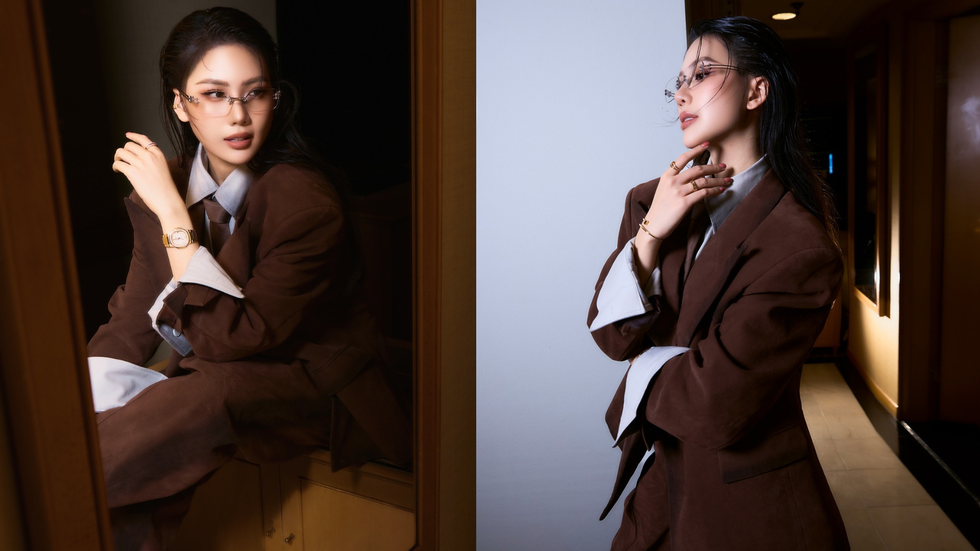 Bùi Quỳnh Hoa hóa 'cô nàng đẹp trai' với phong cách menswear- Ảnh 2.