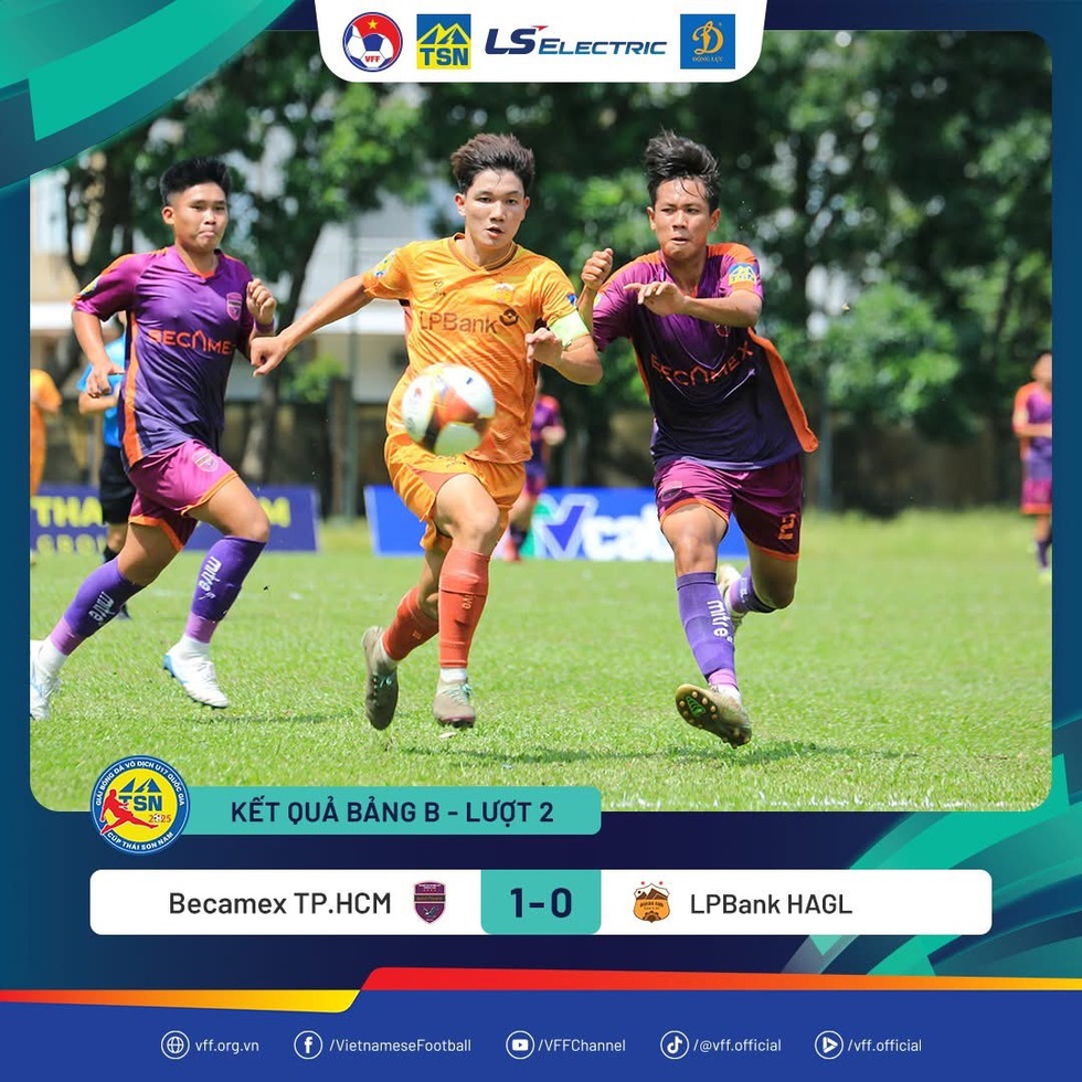 U.17 HAGL lại thất bại, dễ bị loại sớm khỏi giải U.17 quốc gia