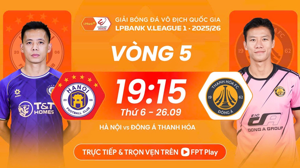 Lịch thi đấu V-League mới nhất: Căng thẳng ‘chung kết’ ngược Hà Nội - Thanh Hóa, ai thua xuống đáy- Ảnh 1.