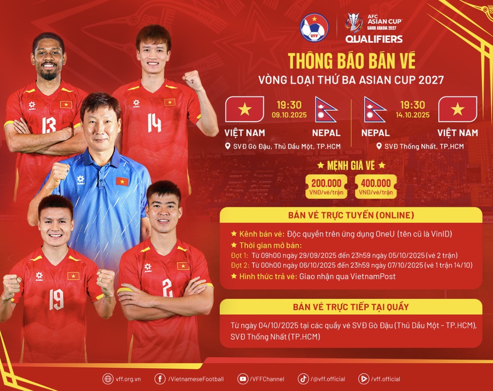Lịch thi đấu đội tuyển Việt Nam mới nhấ…