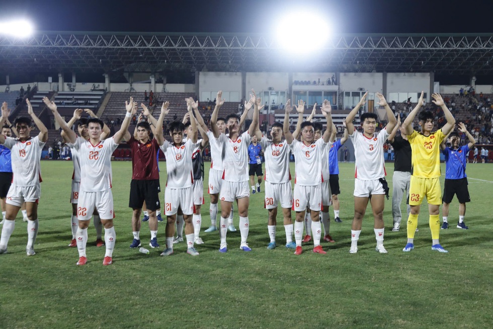 U.23 Việt Nam thắng 2 trận liên tiếp: Lợi thế lớn trước 'chung kết bảng'- Ảnh 3. U.23 Việt Nam thắng 2 trận liên tiếp: Lợi thế lớn trước 'chung kết bảng'- Ảnh 3.