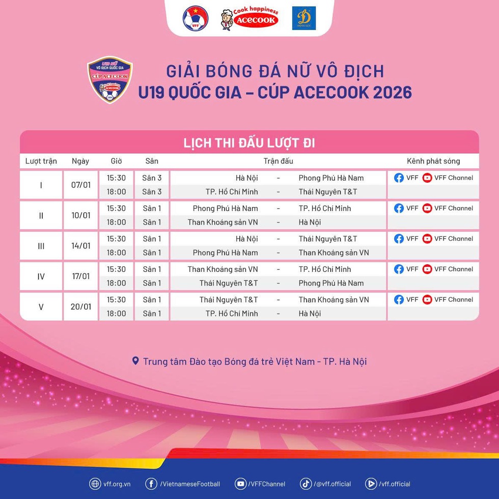 C&aacute;c đội sẵn s&agrave;ng cho giải b&oacute;ng đ&aacute; nữ v&ocirc; địch U.19 quốc gia - C&uacute;p Acecook 2026- Ảnh 3.