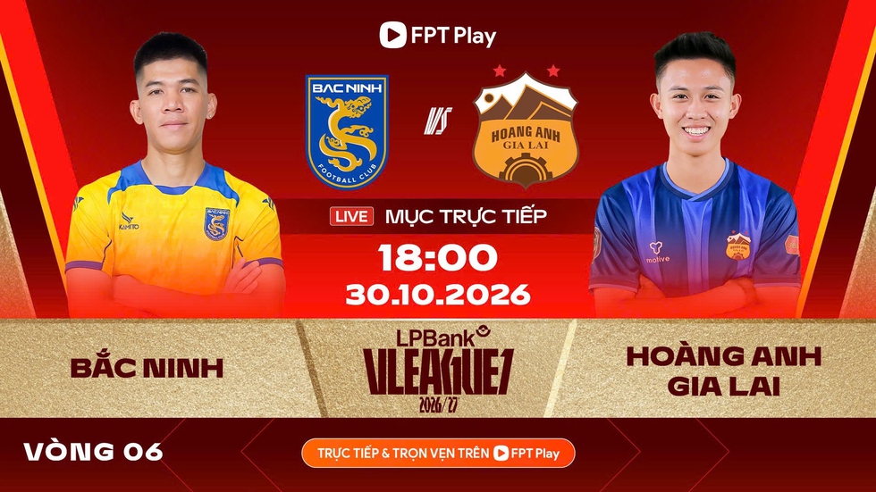Lịch thi đấu V-League mới nhất hôm nay: Bắc Ninh quyết đấu HAGL, Hà Nội đại chiến Ninh Bình
- Ảnh 1.