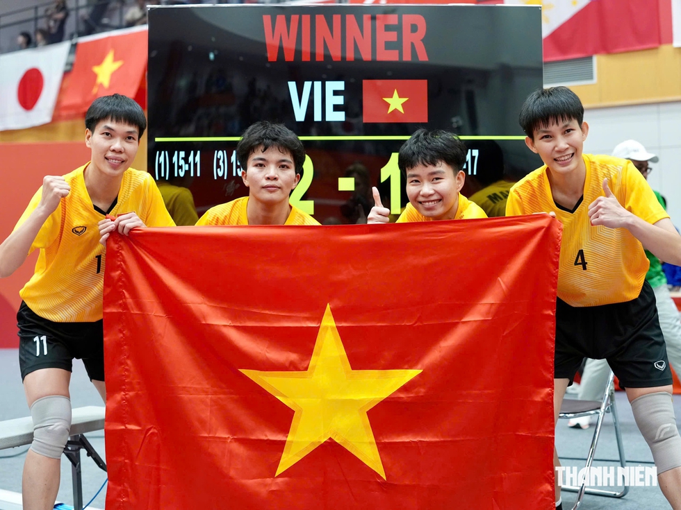 Thắng Th&aacute;i Lan kịch t&iacute;nh, bảo vệ th&agrave;nh c&ocirc;ng HCV ASIAD: C&aacute;c c&ocirc; g&aacute;i cầu m&acirc;y Việt Nam được thưởng tiền tỉ- Ảnh 3.