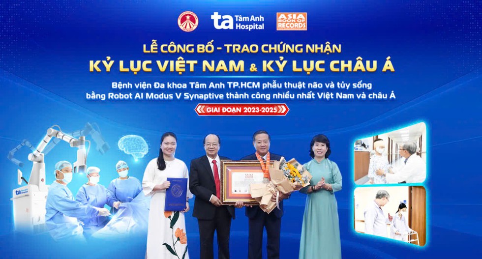 Bệnh viện đa khoa T&acirc;m Anh TP.HCM lập kỷ lục Việt Nam, ch&acirc;u &Aacute;- Ảnh 1.