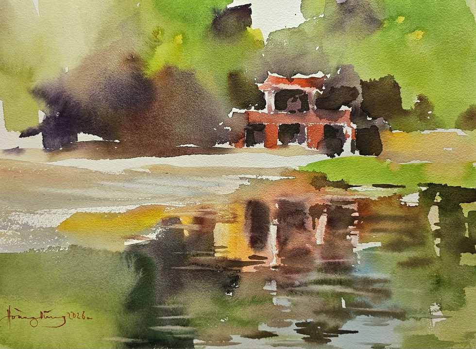 Ng&ocirc;i ch&ugrave;a c&oacute; bức tranh trần khổng lồ - Ảnh 6.