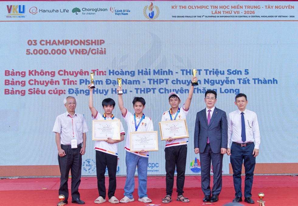 Lộ diện c&aacute;c qu&aacute;n qu&acirc;n Olympic tin học miền Trung - T&acirc;y nguy&ecirc;n- Ảnh 4.