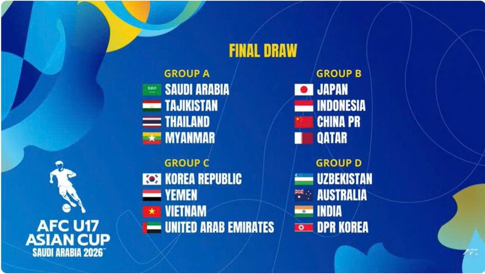 X&aacute;c định k&ecirc;nh ph&aacute;t trực tiếp, lịch thi đấu U.17 Việt Nam mới nhất tại Ả Rập X&ecirc; &Uacute;t: Đ&aacute; l&uacute;c 0 giờ- Ảnh 5.