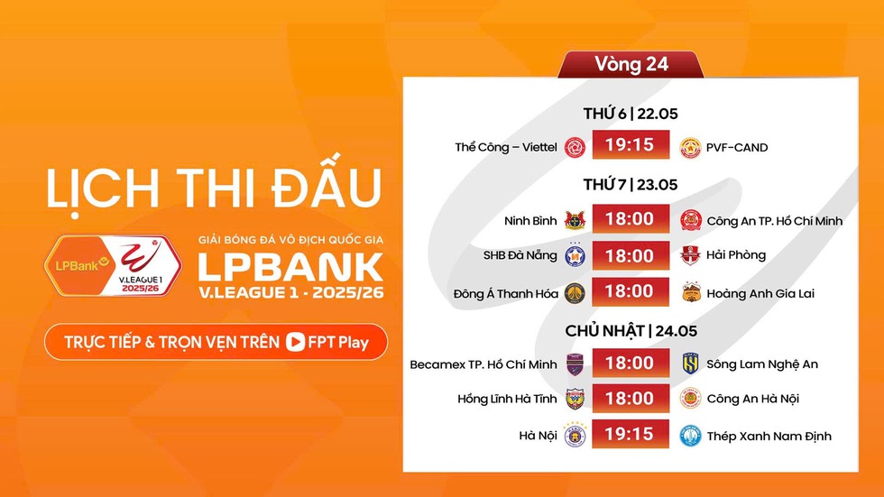 Lịch thi đấu V-League bất c&acirc;n xứng h&ocirc;m nay: PVF-CAND gặp kh&oacute; ở trận cầu quan trọng, Thể C&ocirc;ng Viettel qu&aacute; mạnh- Ảnh 1.