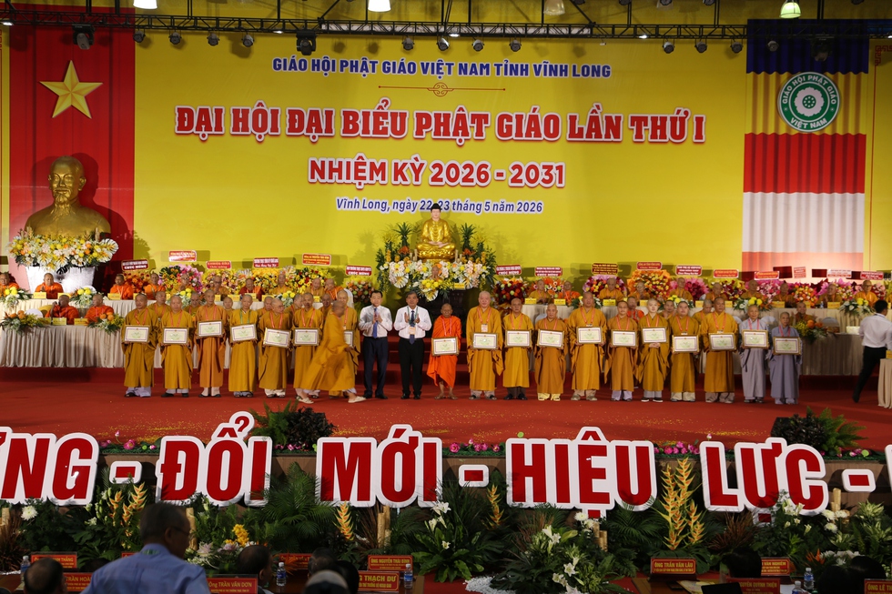 Hòa thượng Thạch Sok Xane làm Trưởng ban Trị sự Giáo hội Phật giáo tỉnh Vĩnh Long- Ảnh 3.