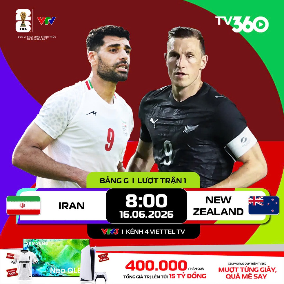 C&aacute;c k&ecirc;nh ph&aacute;t trực tiếp Iran - New Zealand: Cuộc đấu tr&iacute; cực gay cấn, FIFA v&agrave; nước Mỹ hồi hộp - Ảnh 1.