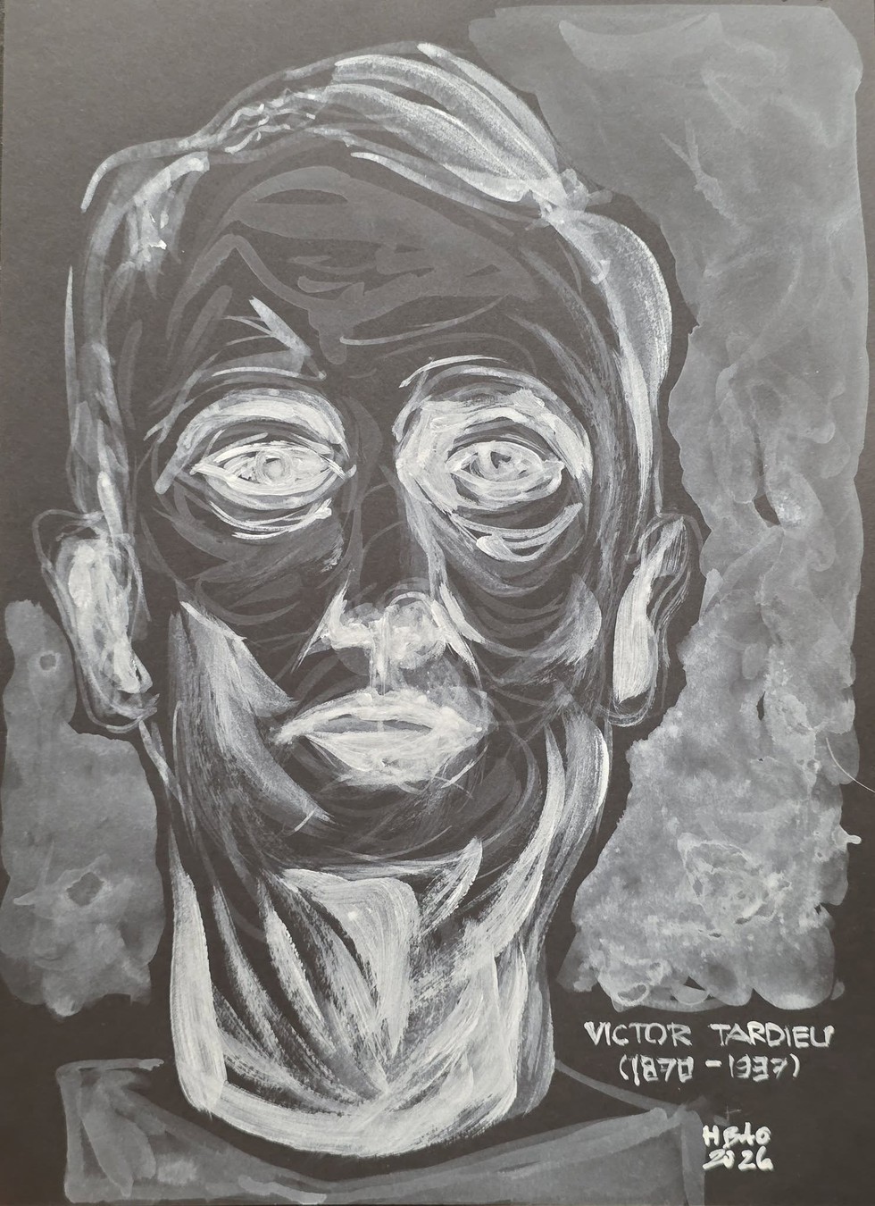 HIệu trưởng trường Mỹ Thuật Đông Dương Victor Tardieu (1870-1937) - ký họa của KTS Bùi Hoàng Bảo