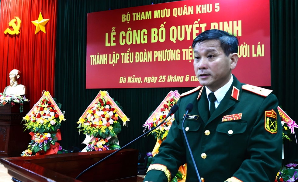 Qu&acirc;n khu 5 th&agrave;nh lập Tiểu đo&agrave;n Phương tiện kh&ocirc;ng người l&aacute;i- Ảnh 1.