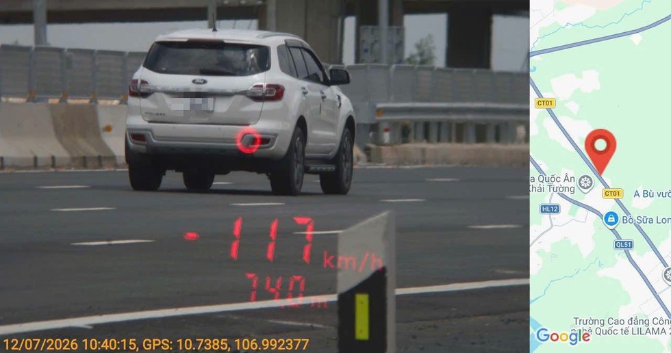 Cao tốc Bi&ecirc;n H&ograve;a - Vũng T&agrave;u chỉ cho chạy 80 km/giờ, c&oacute; xe ph&oacute;ng 117 km/giờ- Ảnh 1.