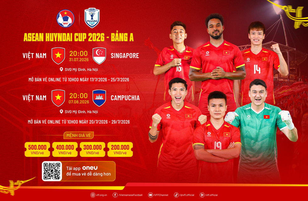 Th&ecirc;m k&ecirc;nh ph&aacute;t đội tuyển Việt Nam tại ASEAN Cup, s&acirc;n Mỹ Đ&igrave;nh t&aacute;i xuất: Gi&aacute; v&eacute; s&acirc;n nh&agrave; bao nhi&ecirc;u?- Ảnh 1.